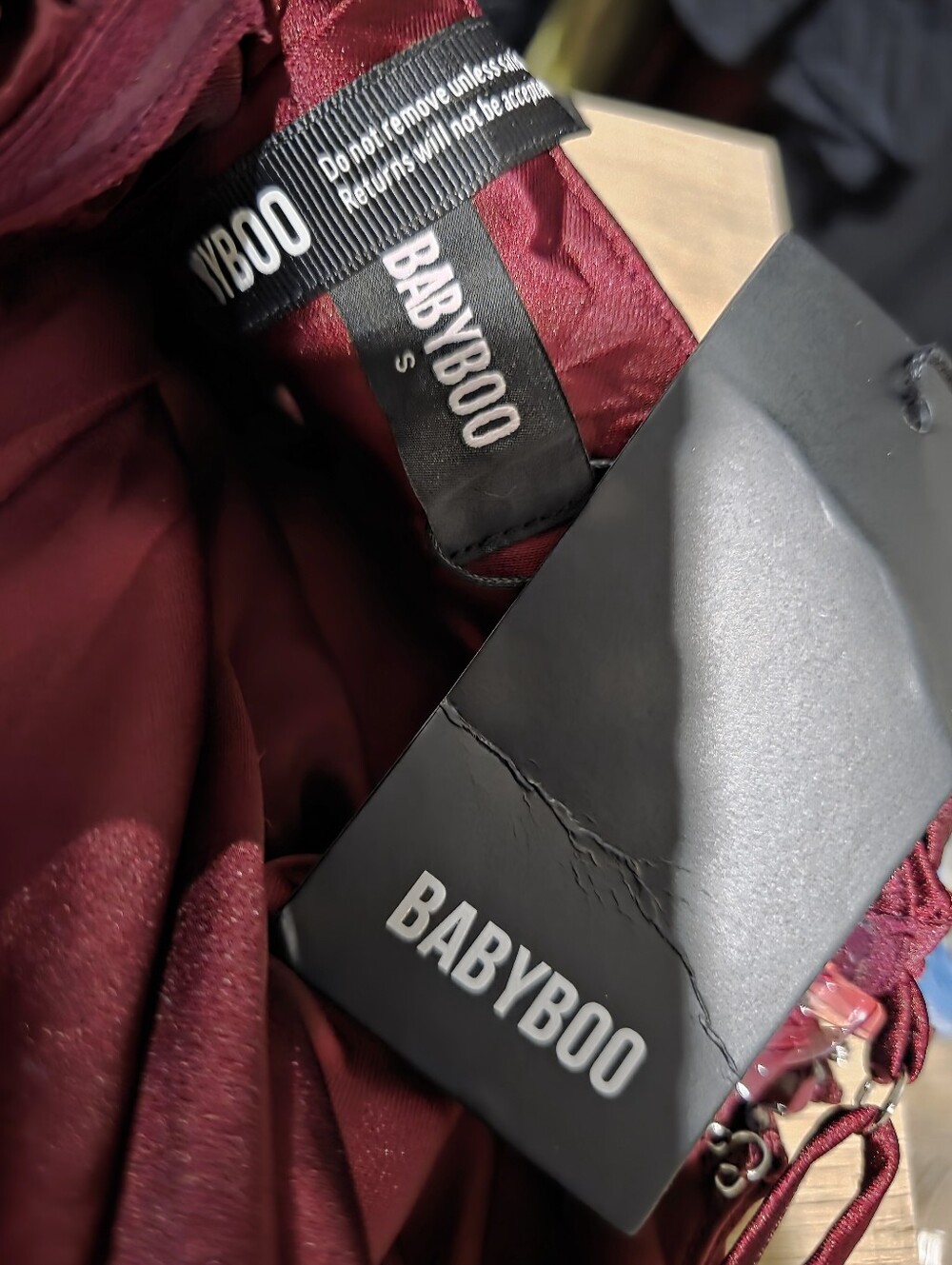 babyboo Thalassa Long Dress - Cherry Lacquer NWT $180 XL - Picture 12 of 13